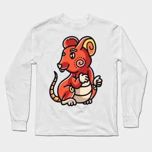 Mouse Chinese Long Sleeve T-Shirt